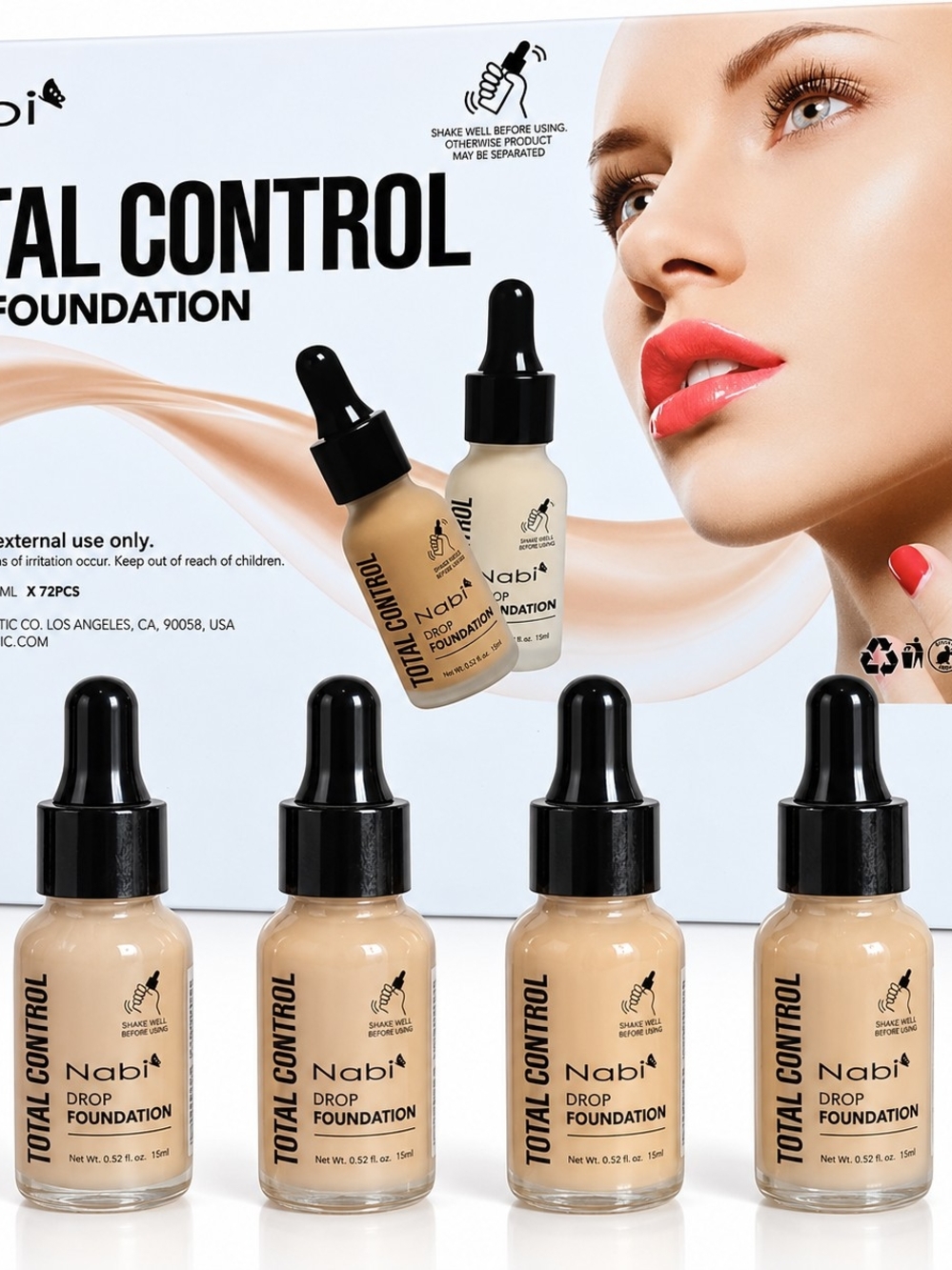 Total Control Drop Foundation — Natural Beige Of 4